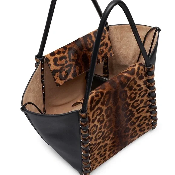 ❌SOLD❌ New $5,250 ALAIA Le Hinge Leopard-Print Calf Hair Tote Bag Handbag - Picture 15 of 16
